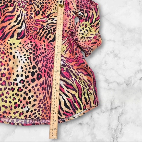 Westbound Animal Print Below-Elbow Women's Top Blouse Shirt Size Medium (M) C71 - Picture 8 of 8